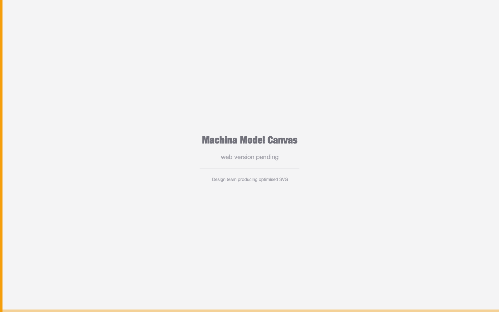 Machina Model Canvas — web version pending